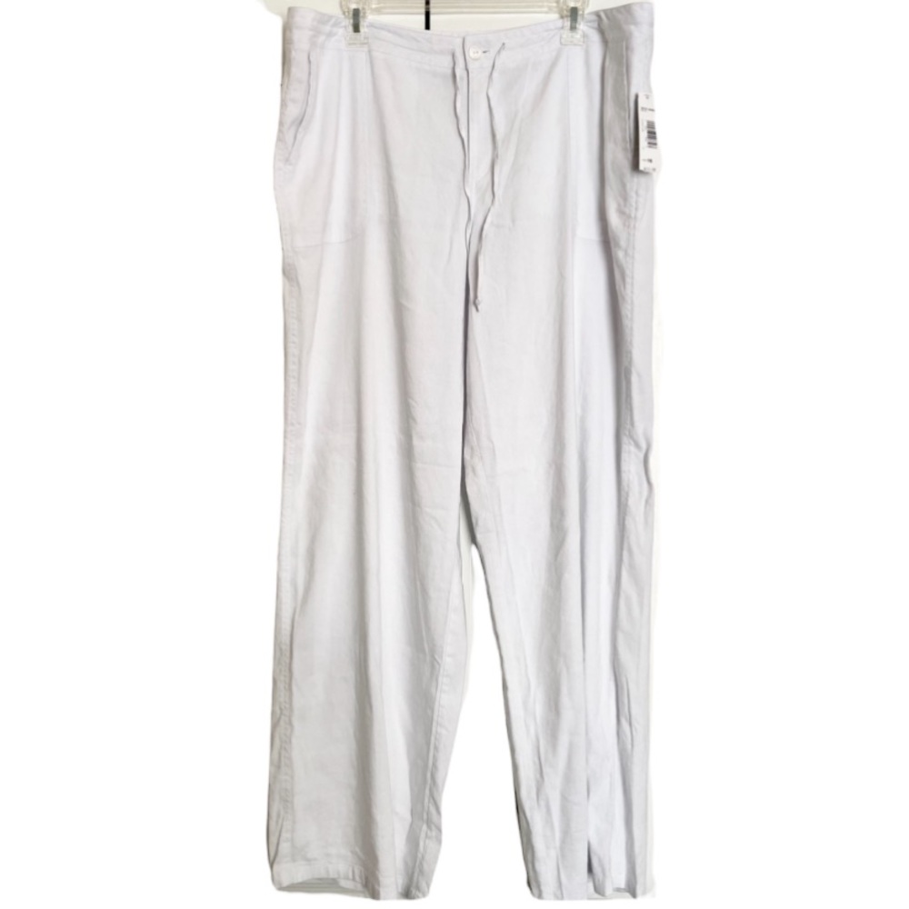 Pendleton Linen Wide Leg Pants NWT Women’s 16 Resortwear Vacation Coastal